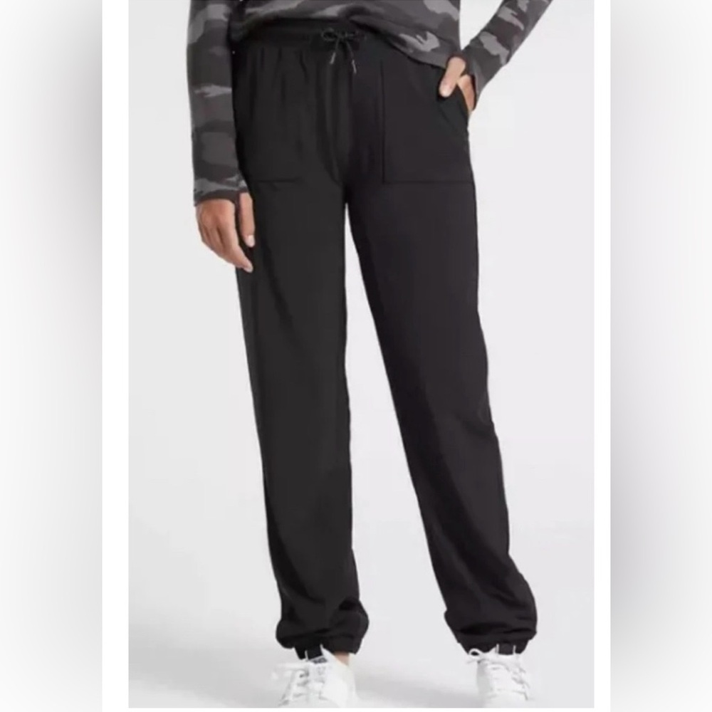 ATHLETA GIRL LINED BLACK JOGGERS PANTS Large(12)